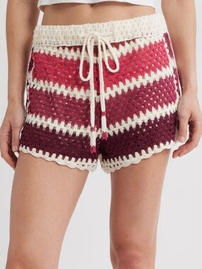 FARM Rio Multicolor Crochet Shorts NWT Size XL